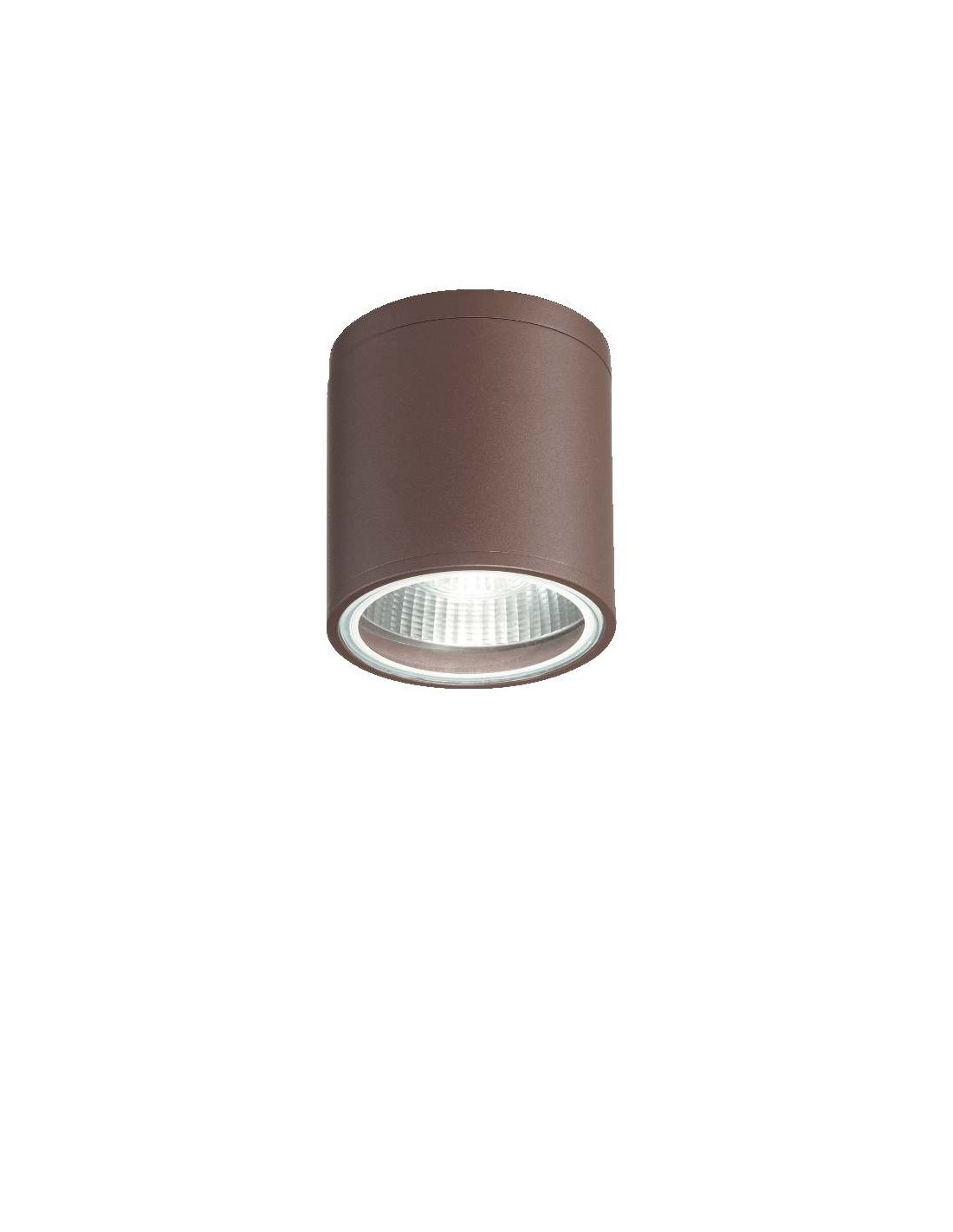 Ideal Lux Gun PL1, plafonnier d'extérieur en aluminium, GU10, 28 W - Coffee