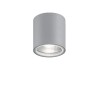 Ideal Lux Gun PL1 : plafonnier d'extérieur en aluminium, culot GU10, 28 W - Gris
