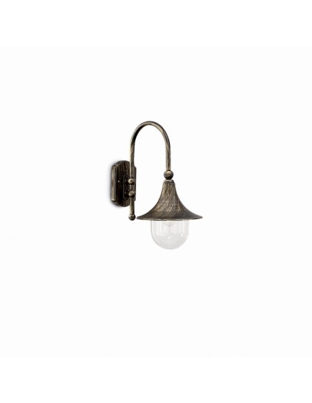Ideal Lux Cima AP1 lampada da parete per esterno - Coffee