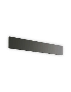 Ideal Lux Zig Zag AP D53 : applique murale à LED intégrées dans une plaque d'aluminium de 6 mm d'épaisseur - Noir, 3000 K