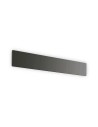 Ideal Lux Zig Zag AP D53 lampada da parete a led integrati in lastra d'alluminio 6mm - Nero, 3000° k