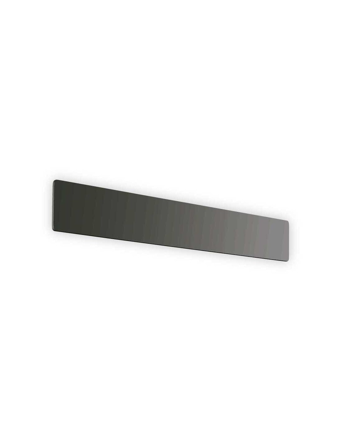 Ideal Lux Zig Zag AP D53 lampada da parete a led integrati in lastra d'alluminio 6mm - Nero, 3000° k