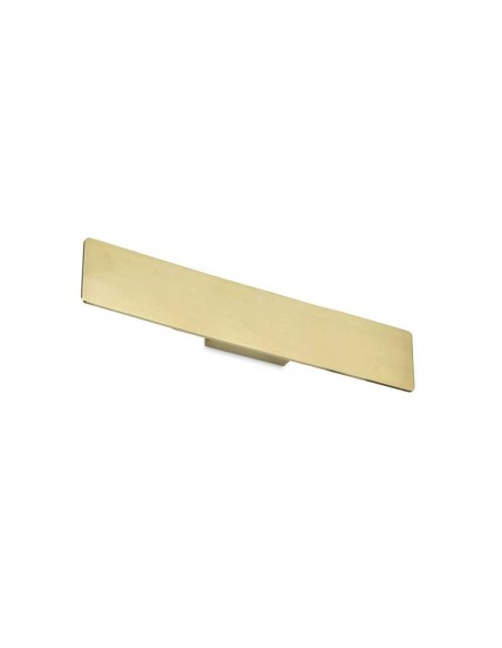 Ideal Lux Zig Zag AP D53 lampada da parete a led integrati in lastra d'alluminio 6mm - Ottone, 3000° k