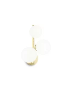 Ideal Lux Perlage AP3 lampada da muro classica - Bianco
