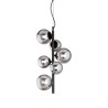 Lustre Ideal Lux Perlage SP6 pour salon - Fumé