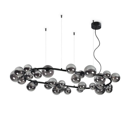 Ideal Lux Perlage SP30 lampadario moderno per soggiorno - Fumè