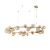 Ideal Lux Perlage SP30 lampadario moderno per soggiorno - Ambra