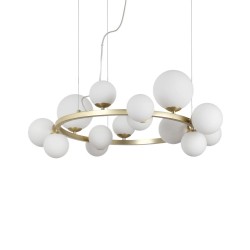 Ideal Lux Perlage SP14 lampadario soggiorno - Bianco