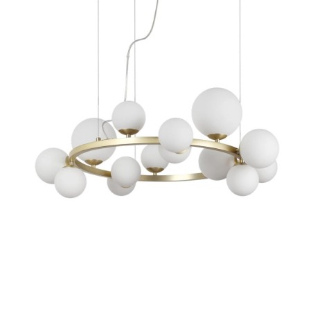 Ideal Lux Perlage SP14 lampadario soggiorno - Bianco