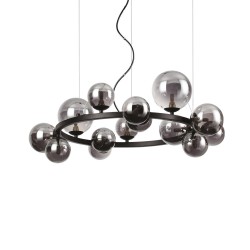 Ideal Lux Perlage SP14 lampadario soggiorno - Fumè