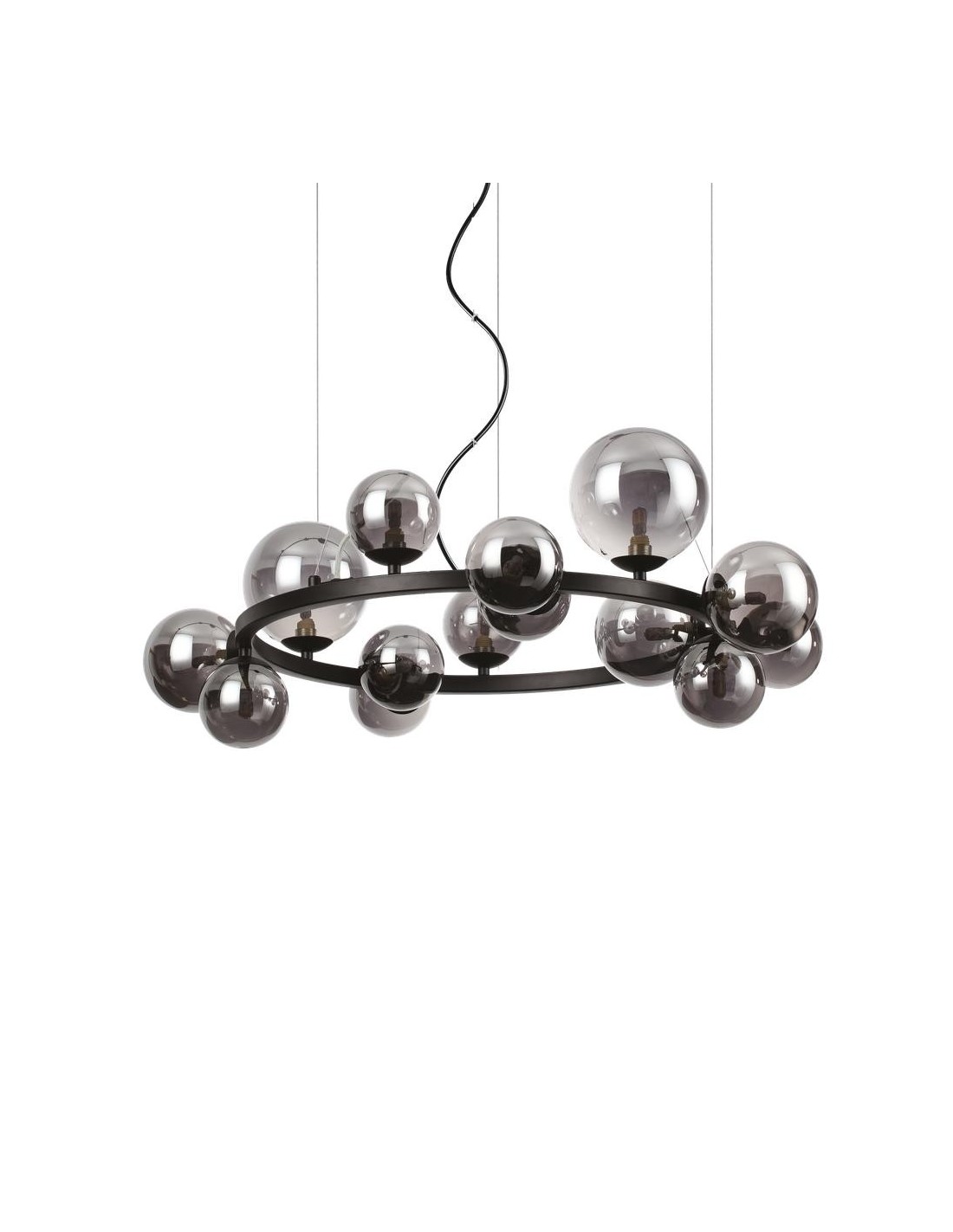 Ideal Lux Perlage SP14 lampadario soggiorno - Fumè