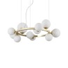 Ideal Lux Perlage SP11, lustre suspendu pour salon - Blanc