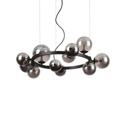 Ideal Lux Perlage SP11 lampadario sospensione per salone - Fumè