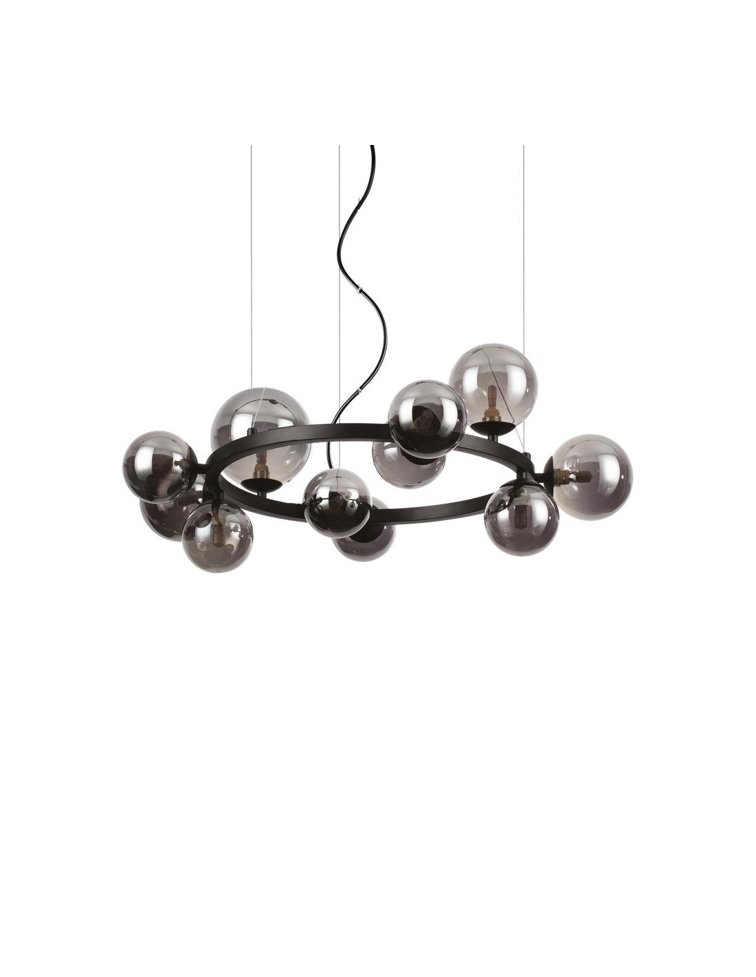Ideal Lux Perlage SP11 lampadario sospensione per salone - Fumè