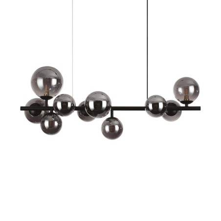 Ideal Lux Perlage SP10, lustre suspendu pour salon - Fumé