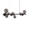 Ideal Lux Perlage SP10, lustre suspendu pour salon - Fumé