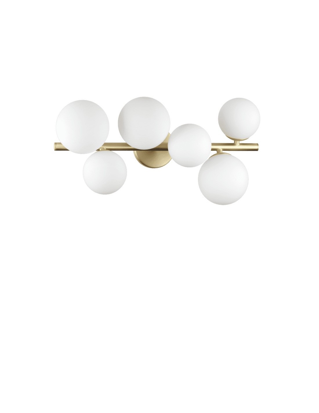 Ideal Lux Perlage PL6, plafonnier au design classique - Blanc