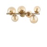 Ideal Lux Perlage PL6, plafonnier au design classique - Ambre