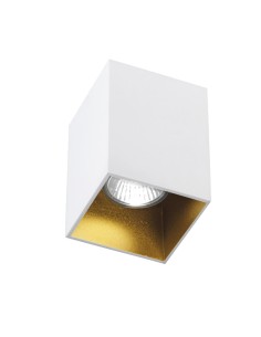 Rossini ARG001 Argo, plafonnier en aluminium - Blanc, or satiné