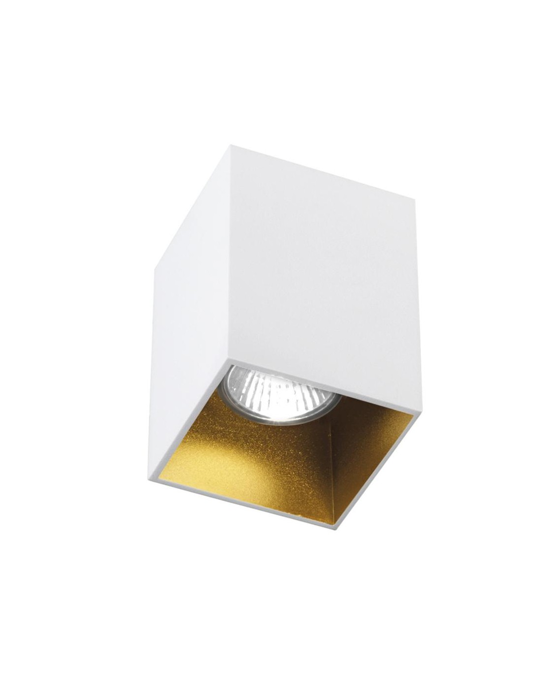 Rossini ARG001 Argo, plafonnier en aluminium - Blanc, or satiné