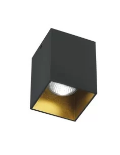 Rossini ARG001 Argo plafoniera in alluminio - Nero, oro satinato