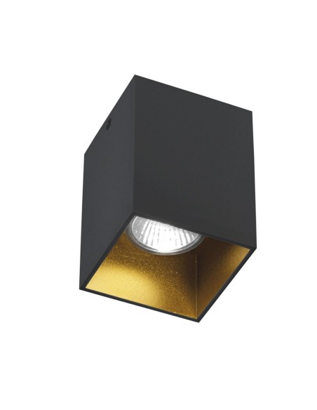 Rossini ARG001 Argo plafoniera in alluminio - Nero, oro satinato