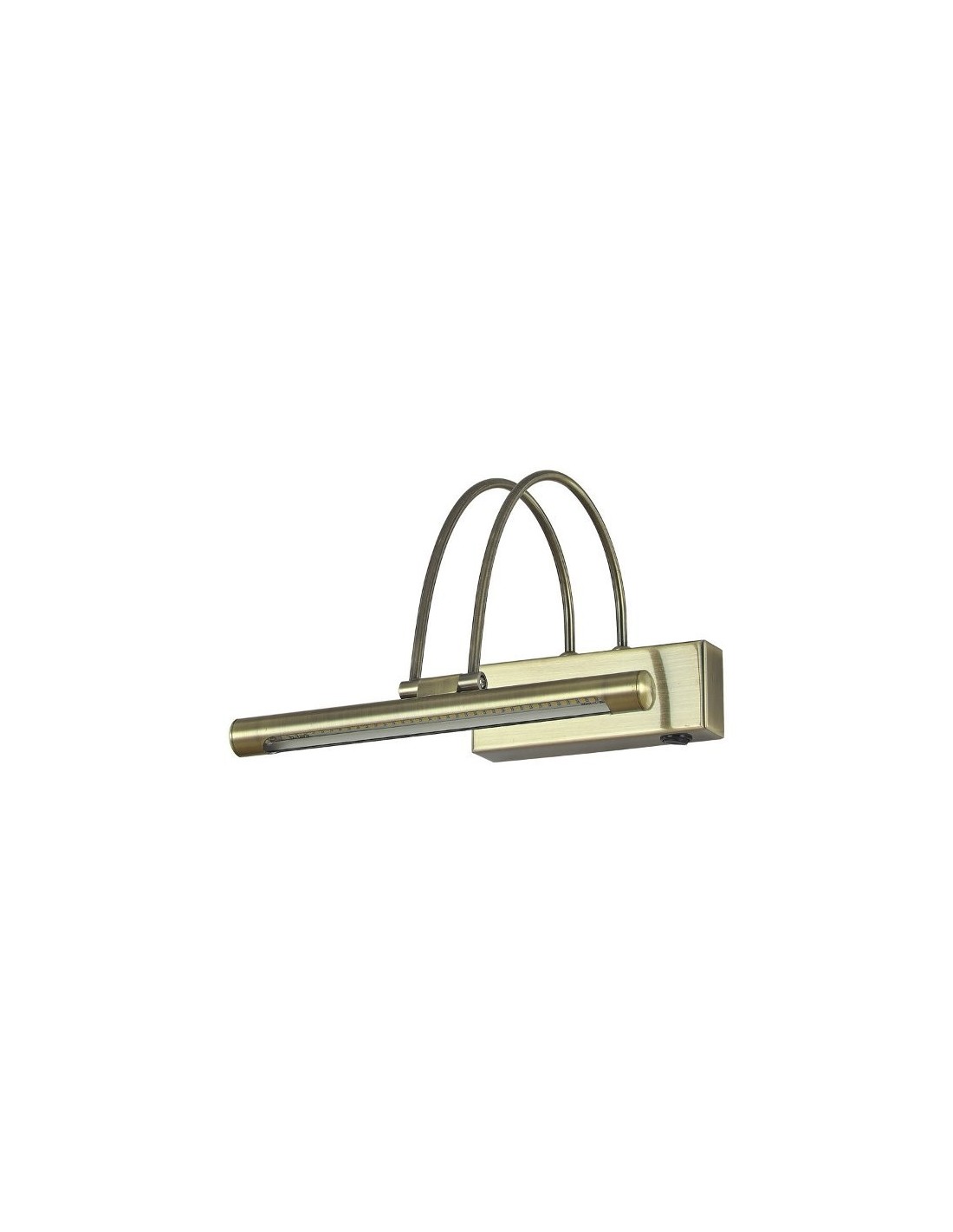 Applique de miroir de salle de bains Ideal lux Bow AP D26 - Laiton satiné