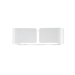 Ideal Lux Clip AP2 Small applique moderna in metallo E27 60W - Bianco