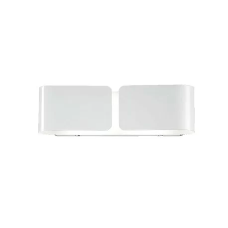 Ideal Lux Clip AP2 Small applique moderna in metallo E27 60W - Bianco