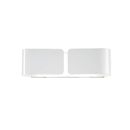 Ideal Lux Clip AP2 Small : applique moderne en métal, E27, 60 W - Blanc