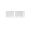 Ideal Lux Clip AP2 Small : applique moderne en métal, E27, 60 W - Blanc