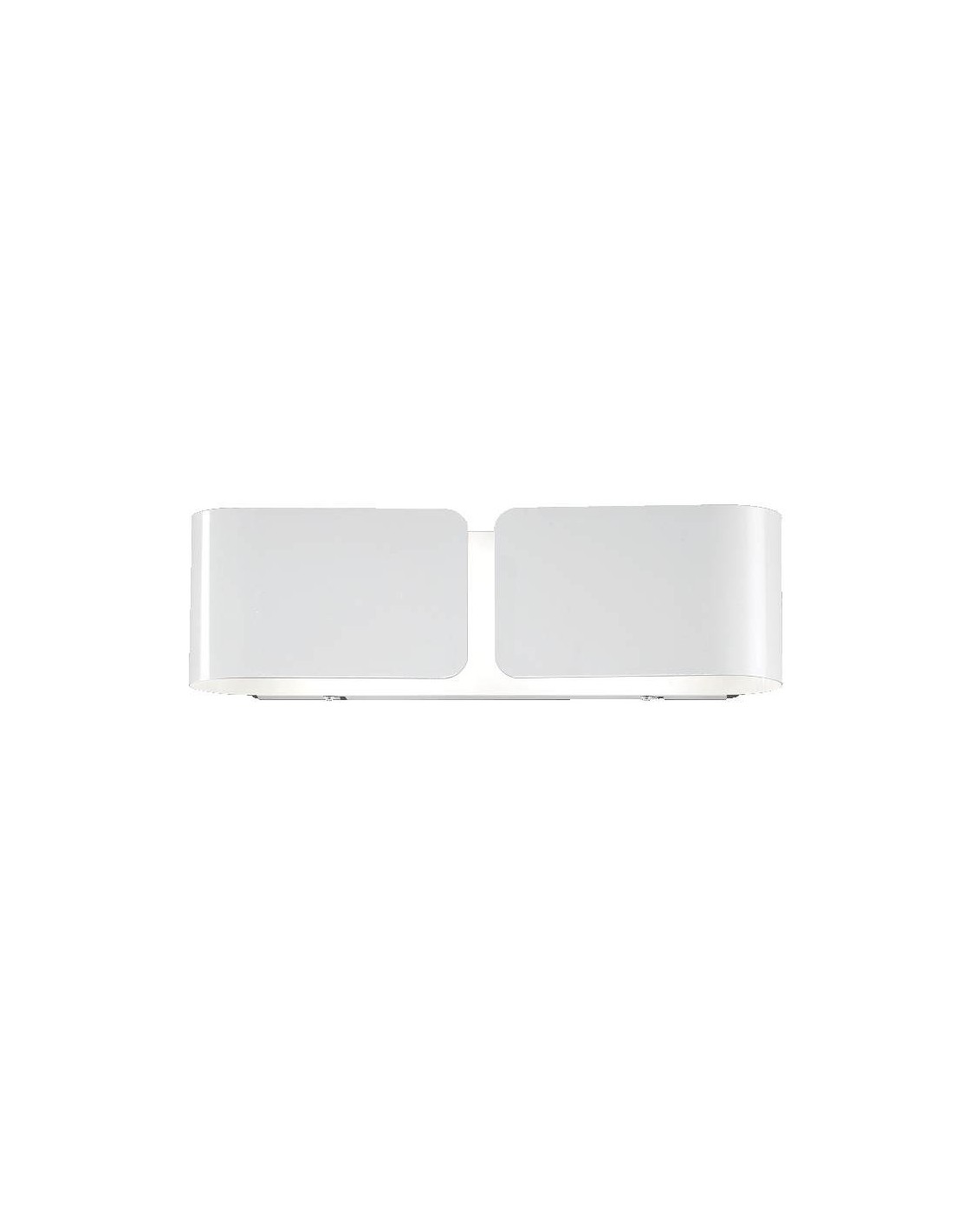 Ideal Lux Clip AP2 Small : applique moderne en métal, E27, 60 W - Blanc