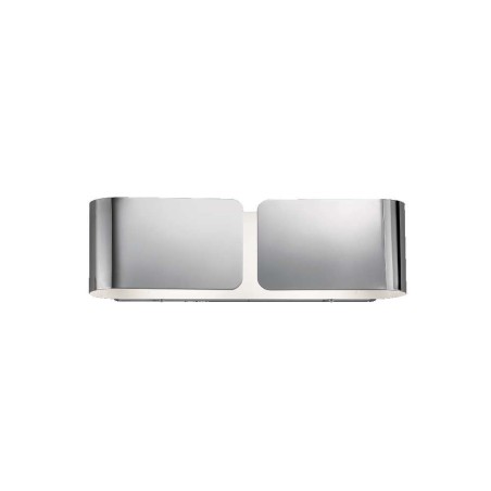 Ideal Lux Clip AP2 Small : applique moderne en métal, E27, 60 W - Chrome