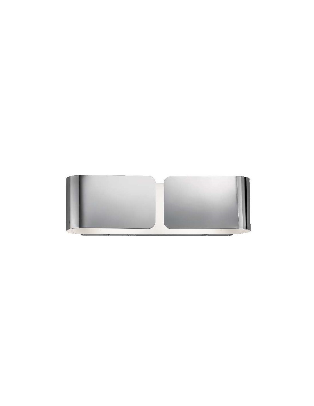 Ideal Lux Clip AP2 Small applique moderna in metallo E27 60W - Cromo