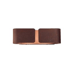 Ideal Lux Clip AP2 Small applique moderna in metallo E27 60W - Corten
