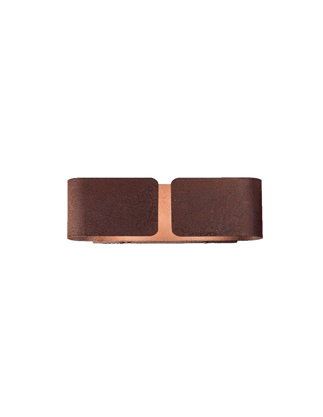 Ideal Lux Clip AP2 Small : applique moderne en métal, E27, 60 W - Corten
