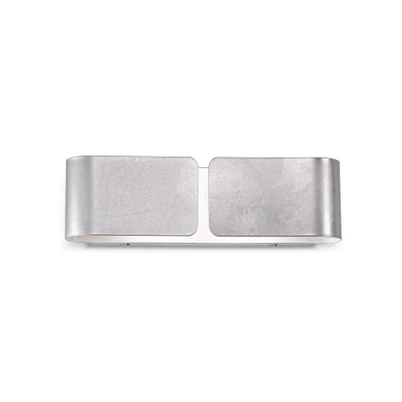 Ideal Lux Clip AP2 Small applique moderna in metallo E27 60W-argento