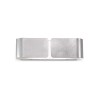 Ideal Lux Clip AP2 Small applique moderna in metallo E27 60W-argento