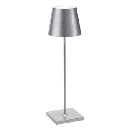 Poldina Pro foglia argento, la poldina prezzo, lampada poldina pro prezzo, zafferano lampade ricaricabili, lampada led poldina
