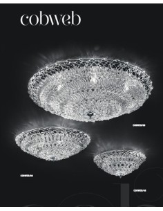Novaresi Cobweb/60 Plafoniera in vetro classica diametro 60cm