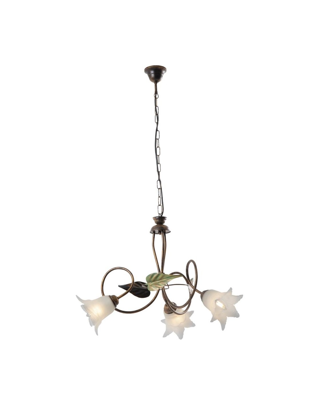 Rossini Cilea CIL101MA, suspension marron à 3 lumières