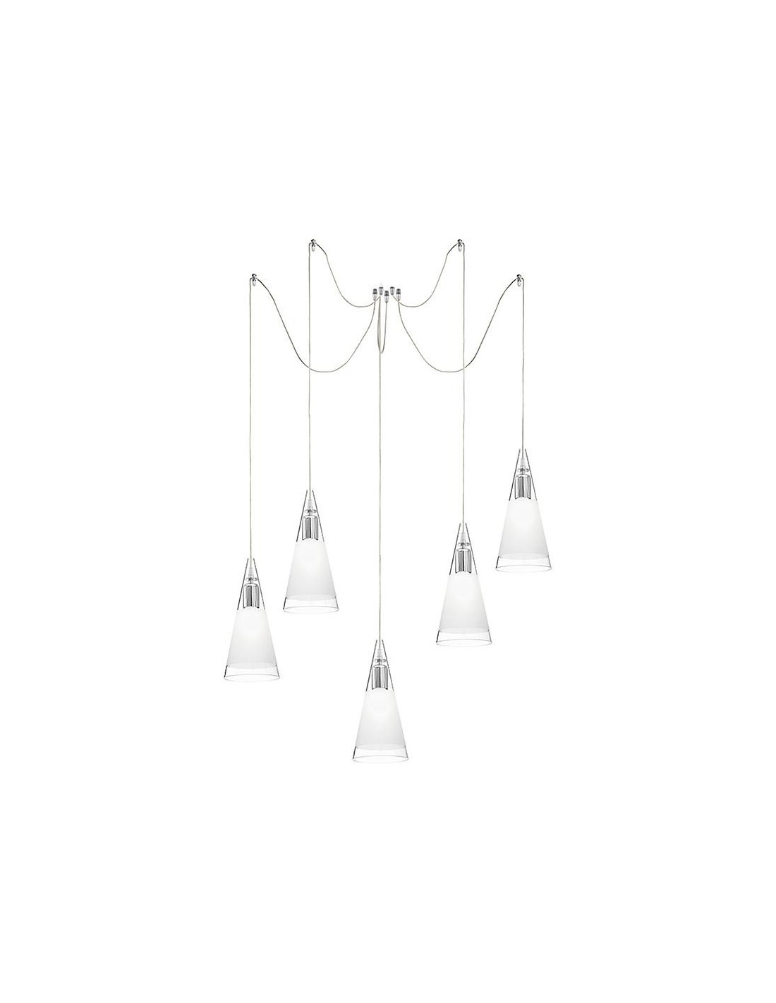 Rossini Renoir REN004 sospensione e27 cristallo 5x75w