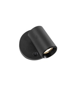 Rossini Rod ROD002N applique murale noire GU10
