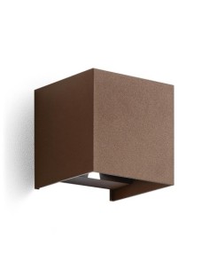 Gea Luce GES864N, applique d'extérieur couleur rouille
