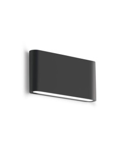 Gea Luce GES881C nero lampada da parete per esterno