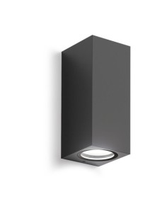 Gea Luce GES914, applique murale d'extérieur gris anthracite