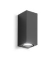 Gea Luce GES914, applique murale d'extérieur gris anthracite