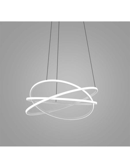 Gea Luce Atia S/M Blanc, lustre LED de plafond 3000 K, 7500 lm