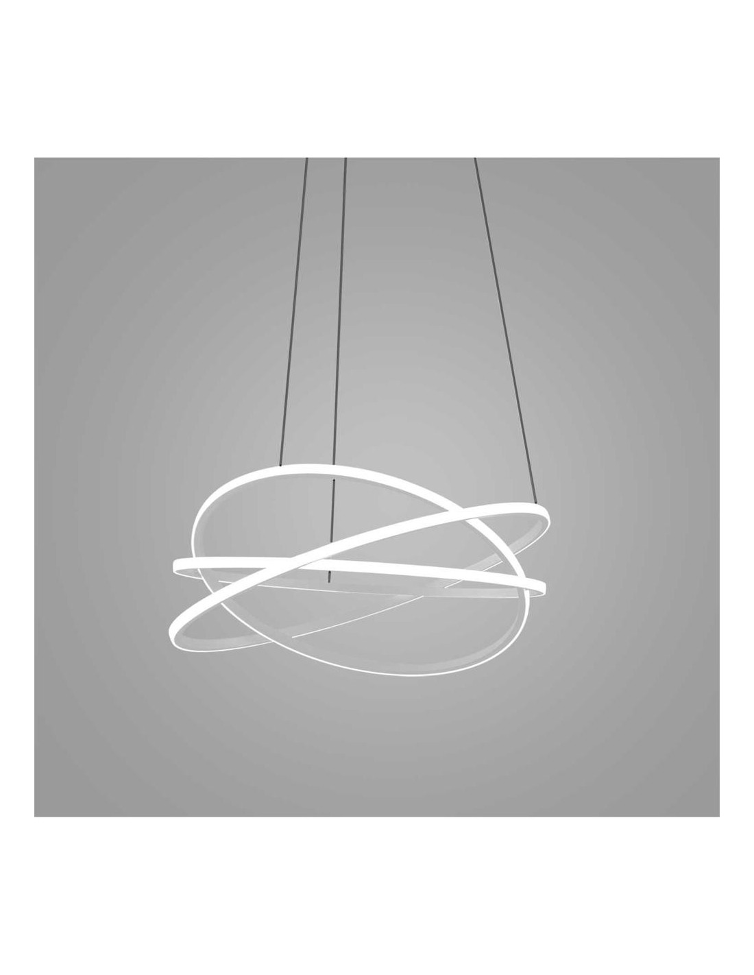 Gea Luce Atia S/M Blanc, lustre LED de plafond 3000 K, 7500 lm