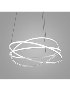 Gea Luce Atia S/G Bianco lampadario a led soffitto molto luminoso